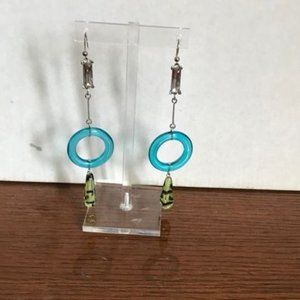 Unique Long Glass Earrings-New